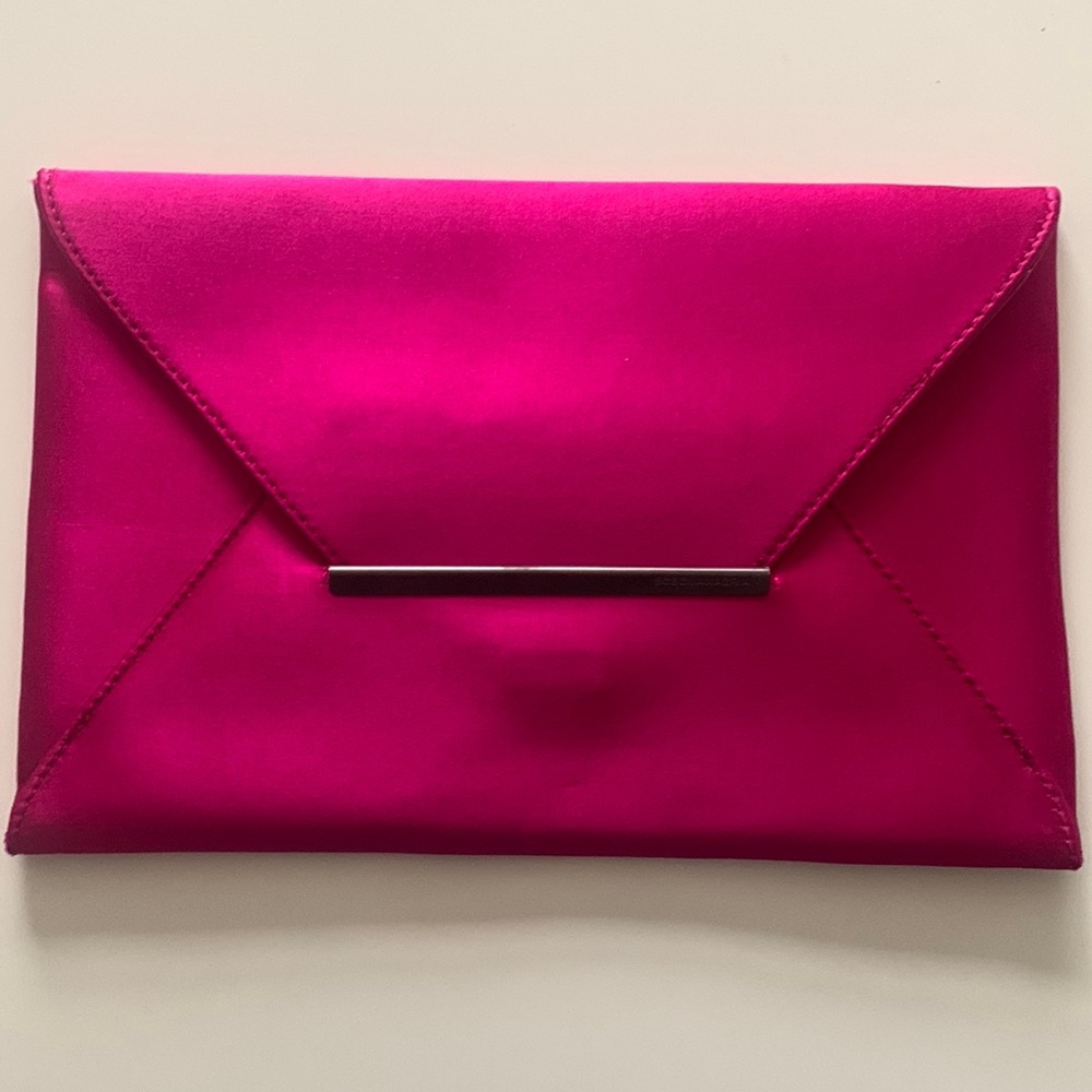 Fuchsia pink clutch